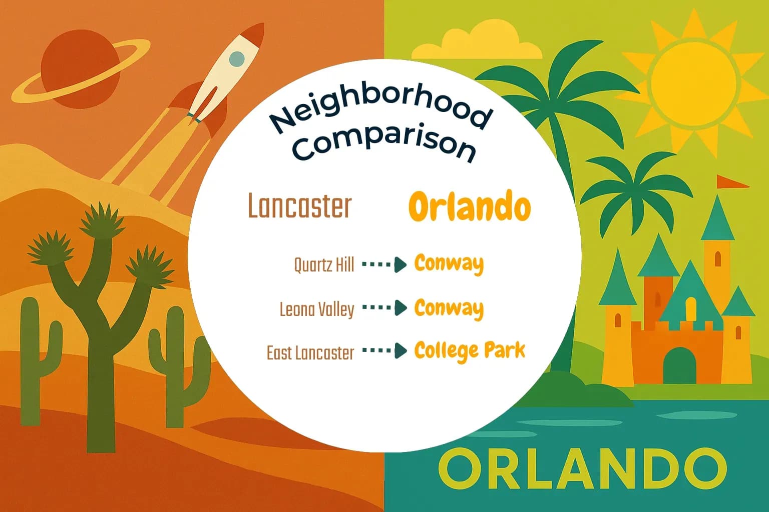 Lancaster vs Orlando Neighborhood Comparison