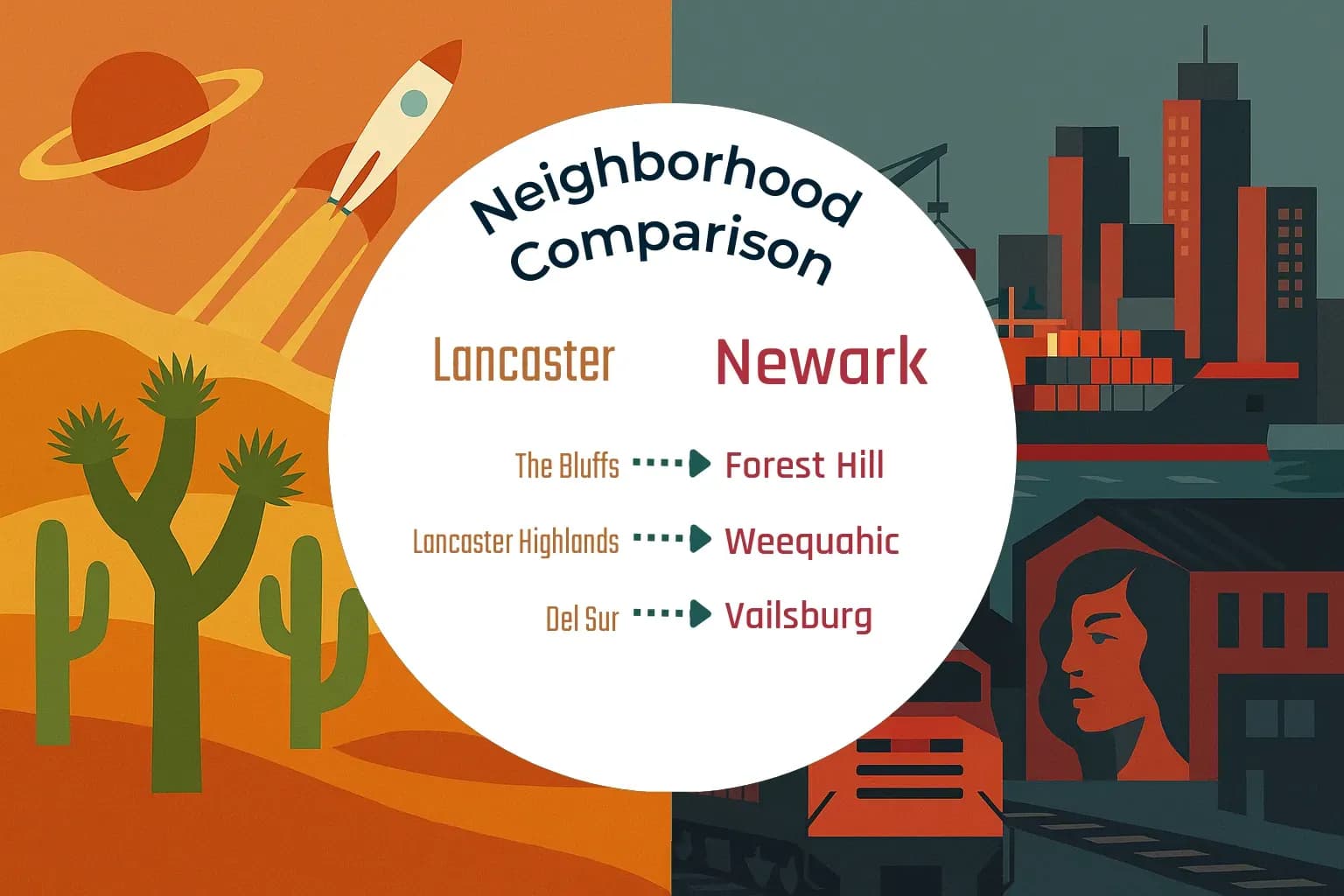Lancaster vs Newark Neighborhood Comparison