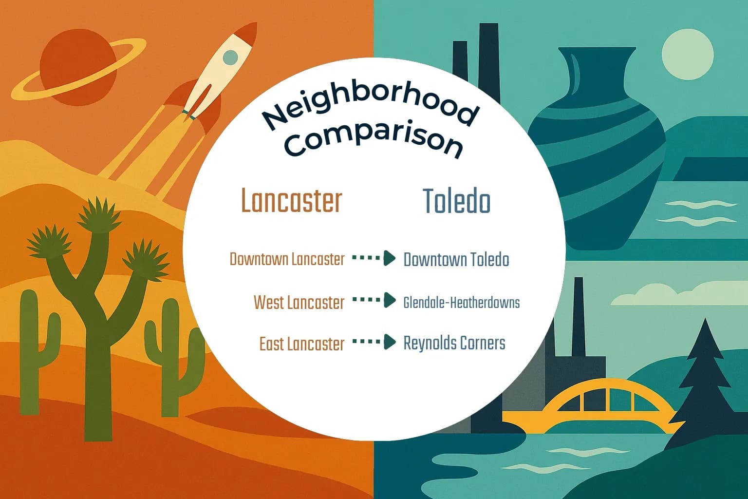 Lancaster vs Toledo Neighborhood Comparison