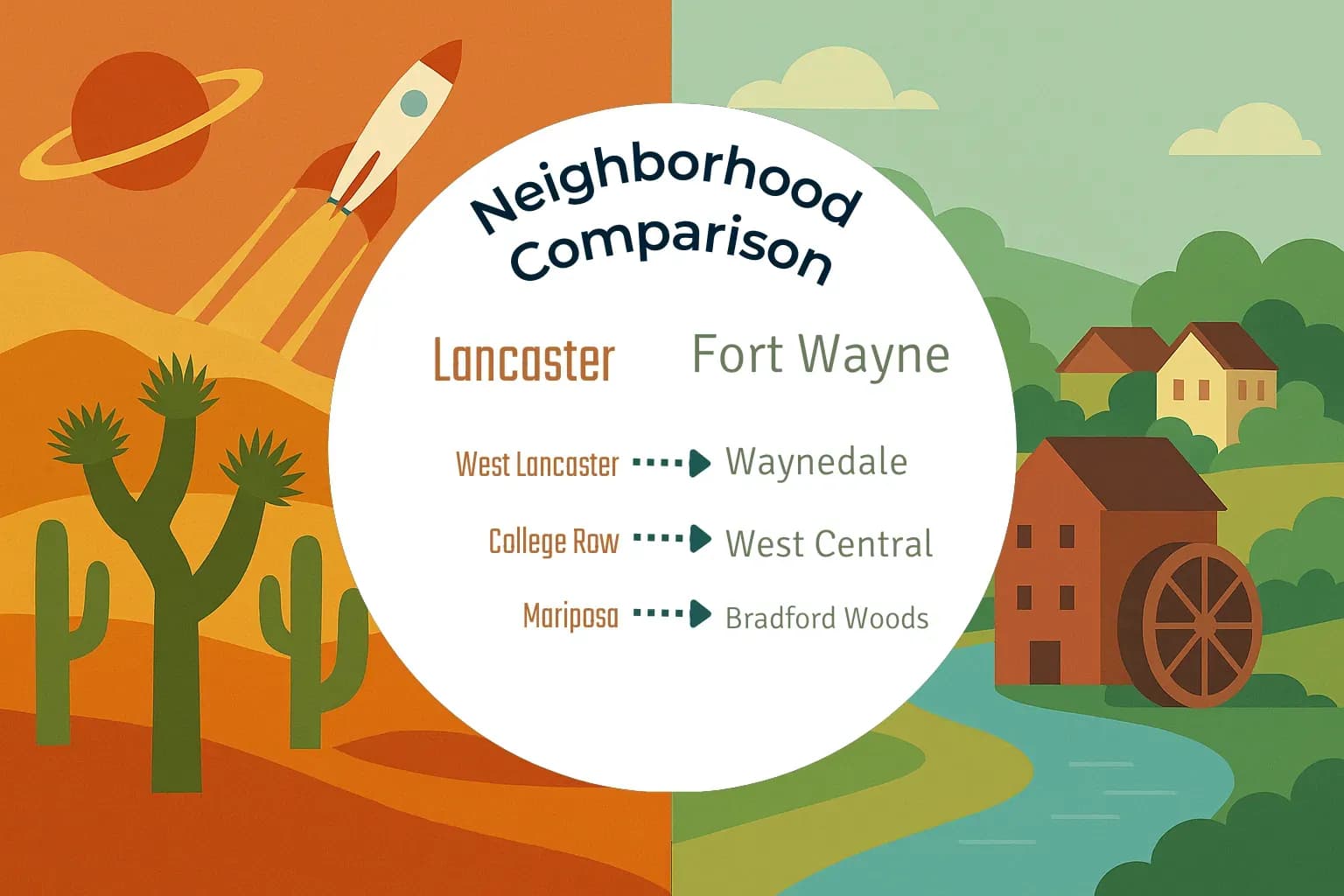 Lancaster vs Fort Wayne Neighborhood Comparison