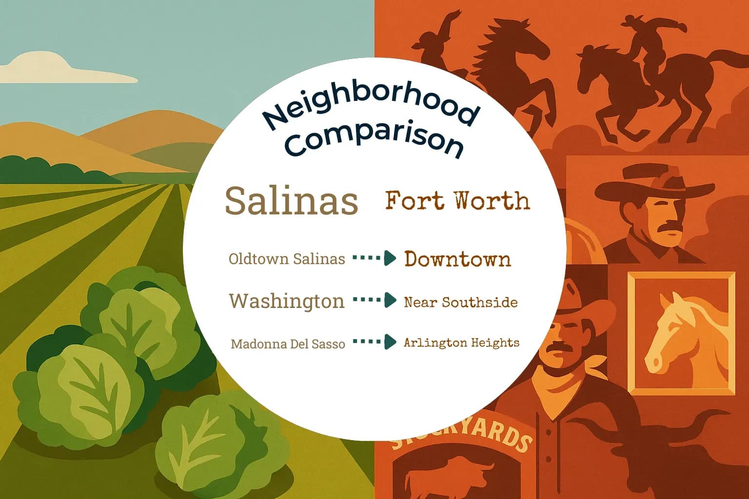 Salinas vs Fort Worth Neighborhood Comparison