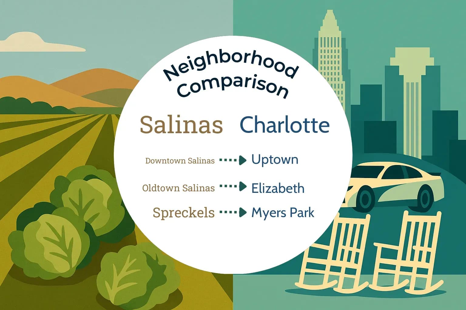 Salinas vs Charlotte Neighborhood Comparison
