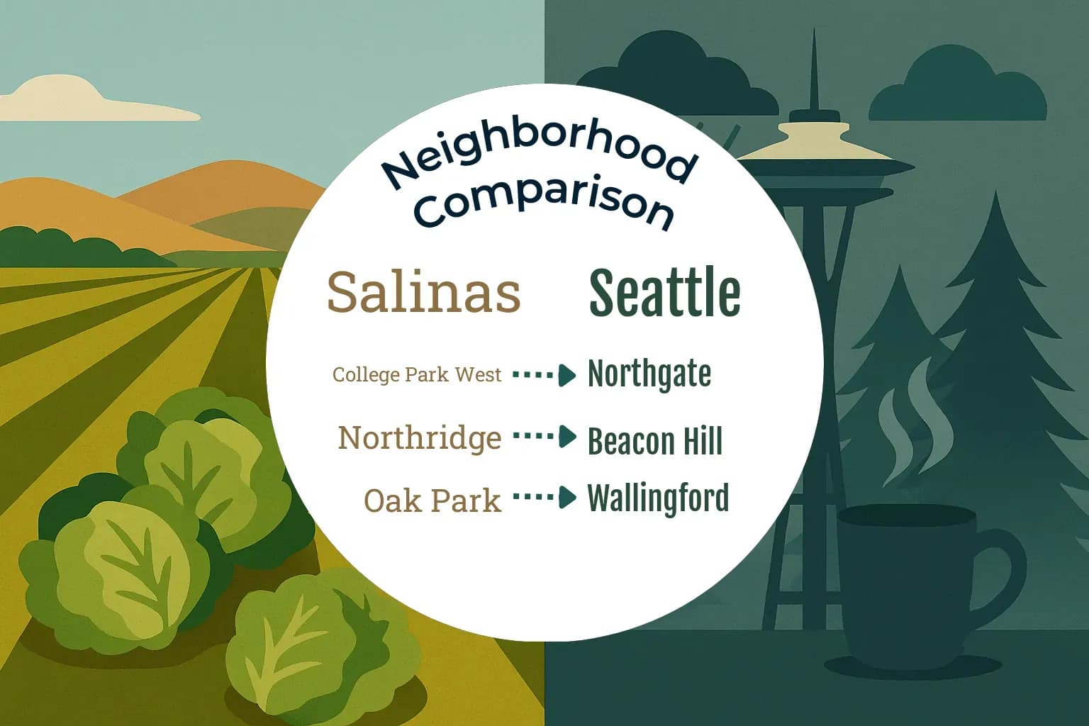 Salinas vs Seattle Neighborhood Comparison