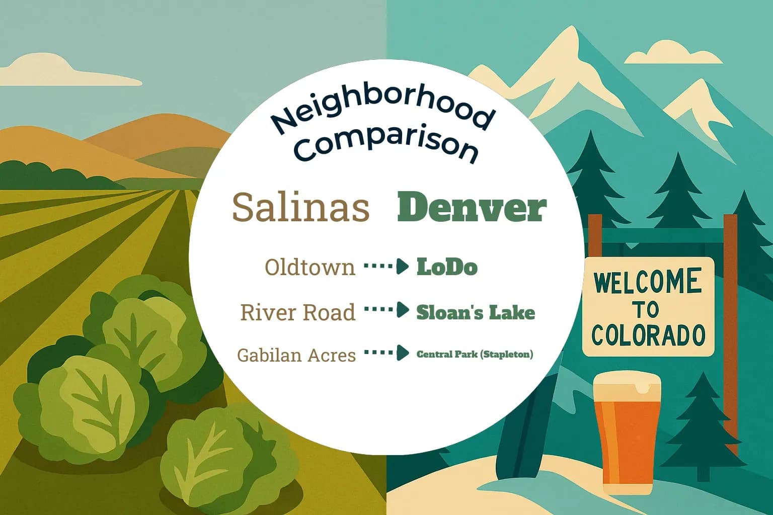 Salinas vs Denver Neighborhood Comparison