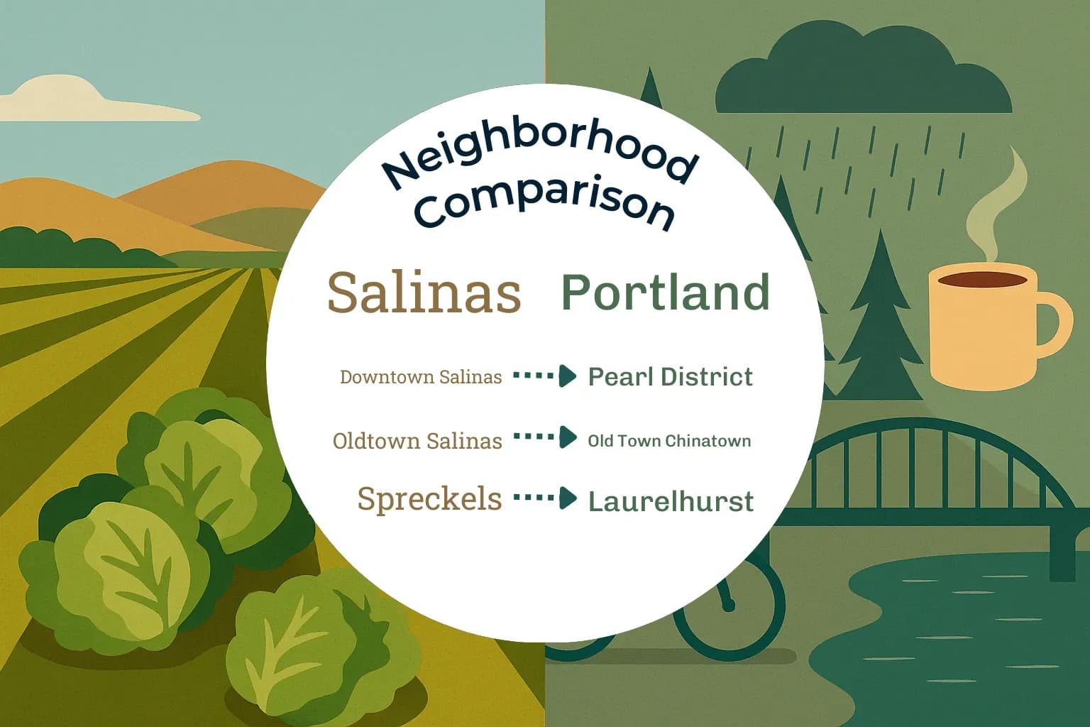 Salinas vs Portland Neighborhood Comparison