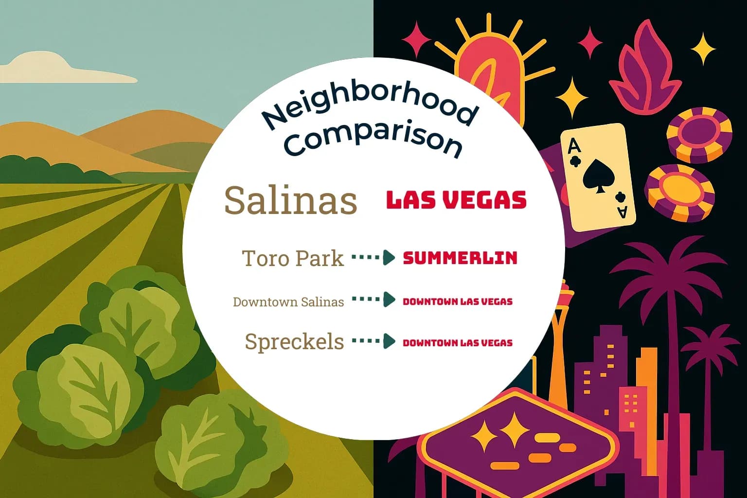 Salinas vs Las Vegas Neighborhood Comparison