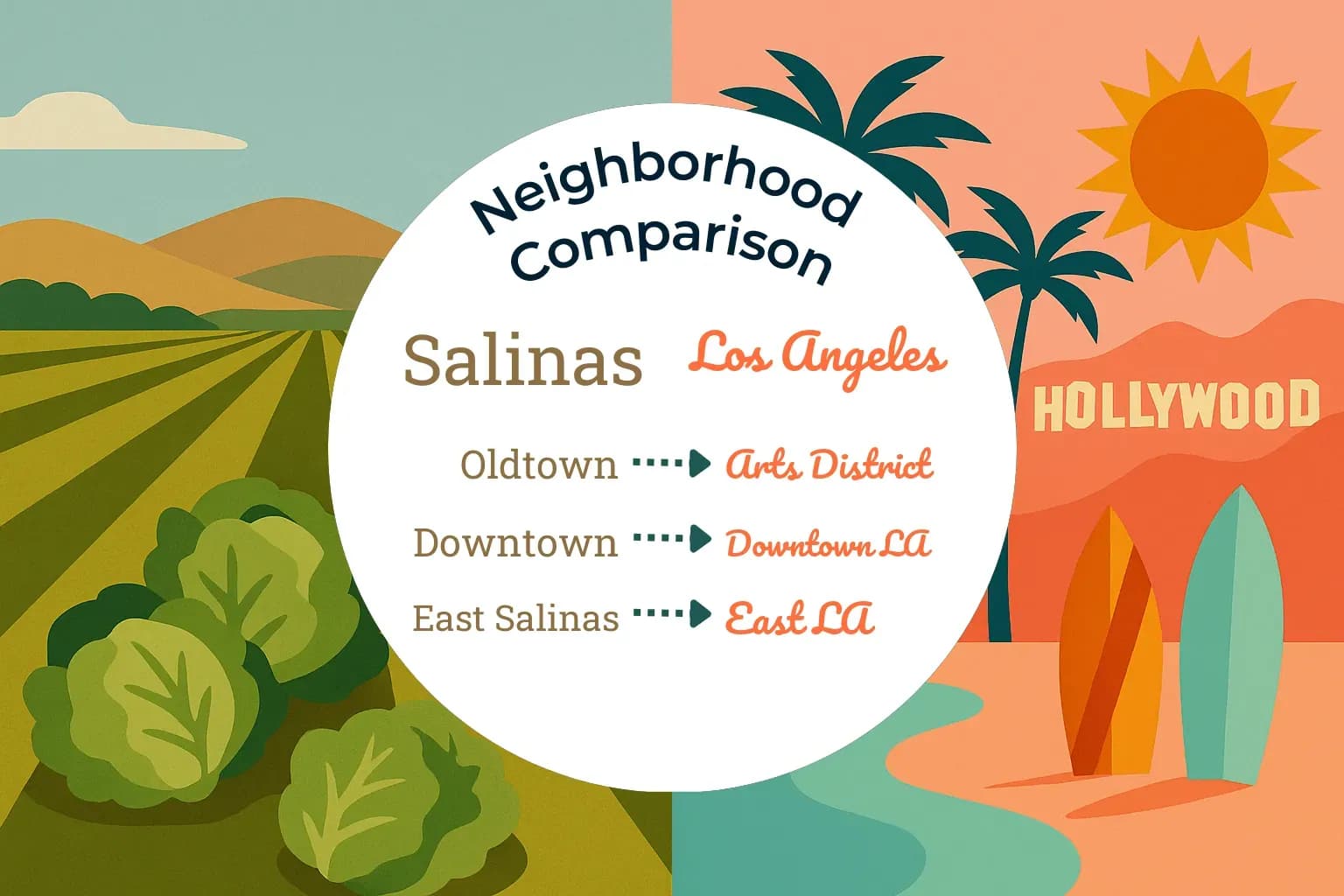 Salinas vs Los Angeles Neighborhood Comparison