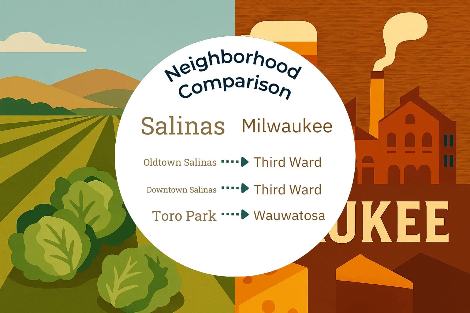 Salinas vs Milwaukee Neighborhood Comparison