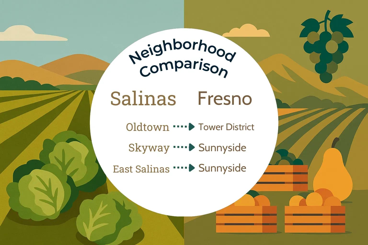 Salinas vs Fresno Neighborhood Comparison