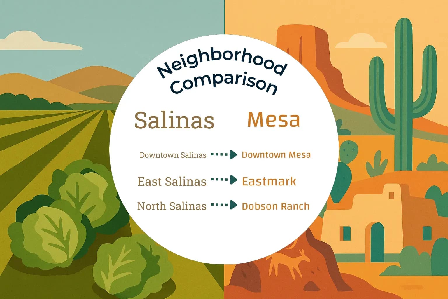 Salinas vs Mesa Neighborhood Comparison