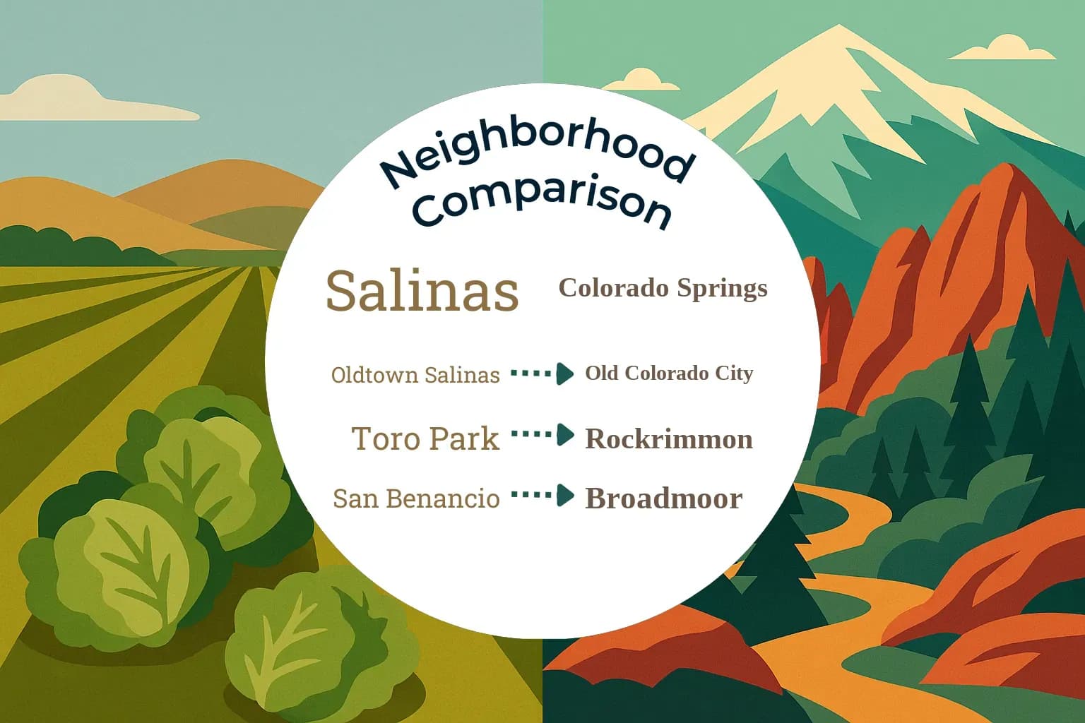 Salinas vs Colorado Springs Neighborhood Comparison
