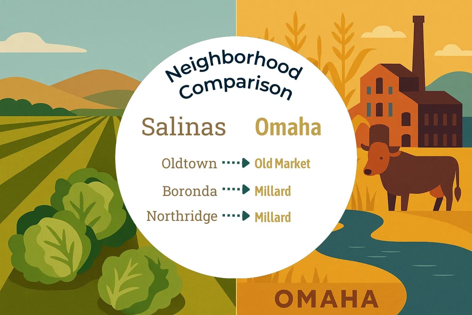 Salinas vs Omaha Neighborhood Comparison