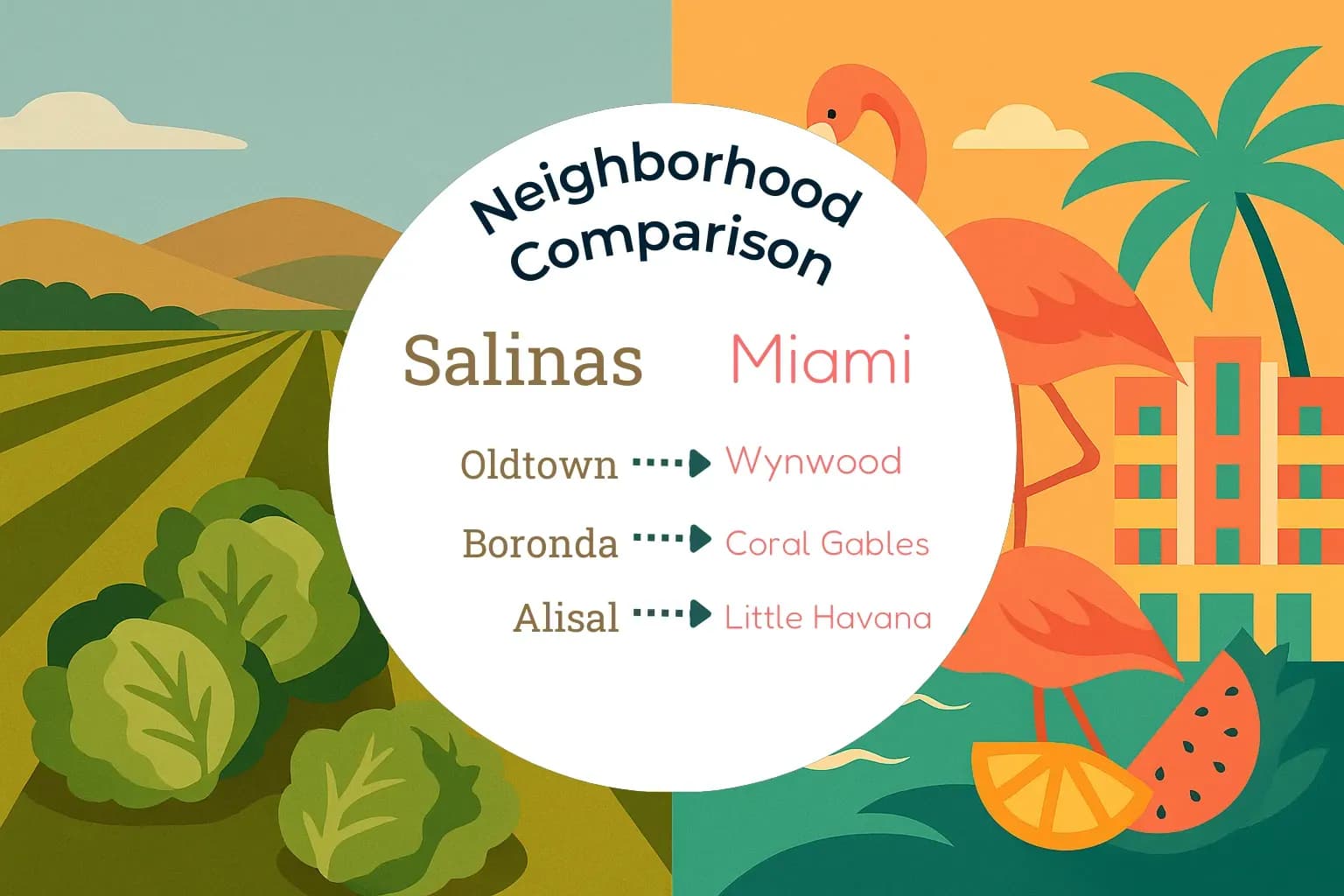 Salinas vs Miami Neighborhood Comparison