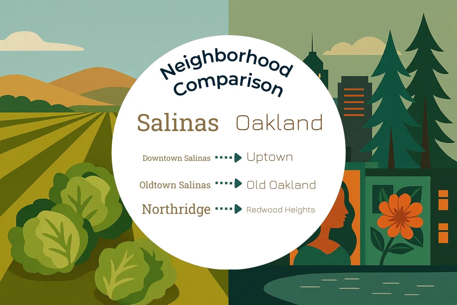 Salinas vs Oakland Neighborhood Comparison