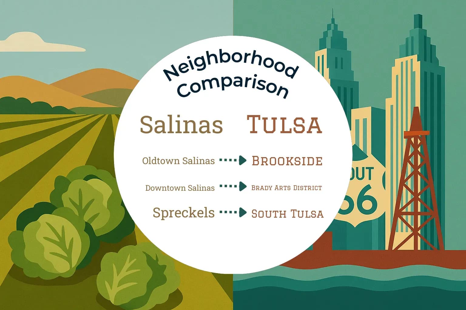 Salinas vs Tulsa Neighborhood Comparison