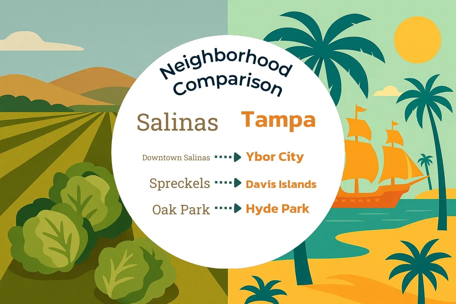Salinas vs Tampa Neighborhood Comparison