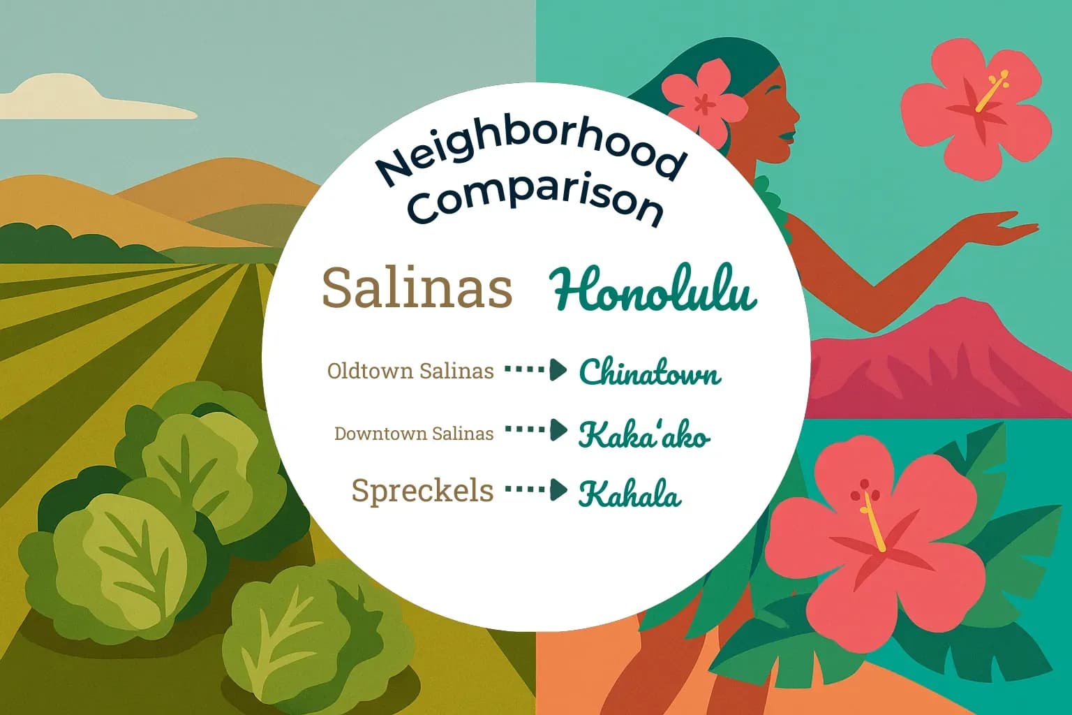 Salinas vs Honolulu Neighborhood Comparison