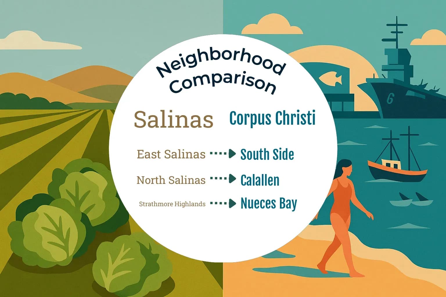 Salinas vs Corpus Christi Neighborhood Comparison