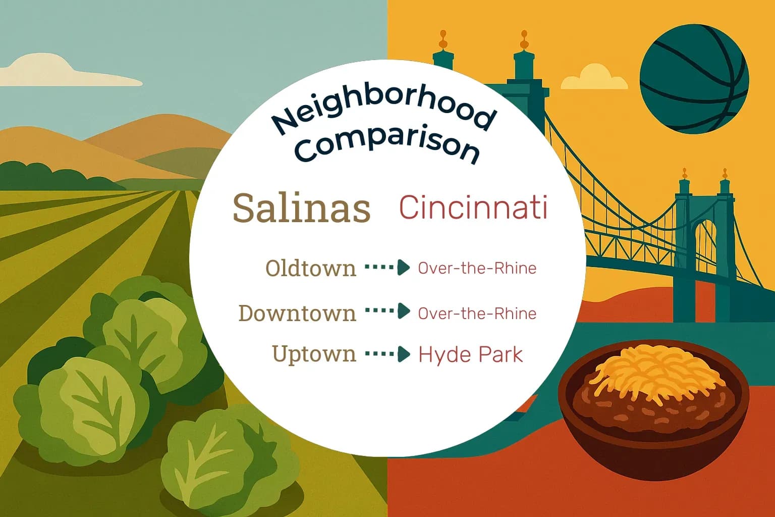 Salinas vs Cincinnati Neighborhood Comparison