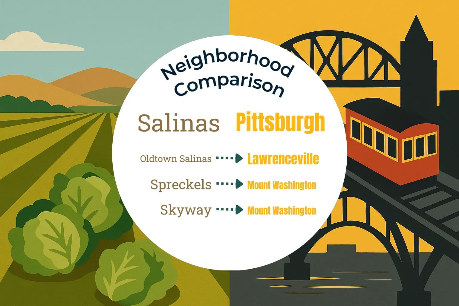 Salinas vs Pittsburgh Neighborhood Comparison