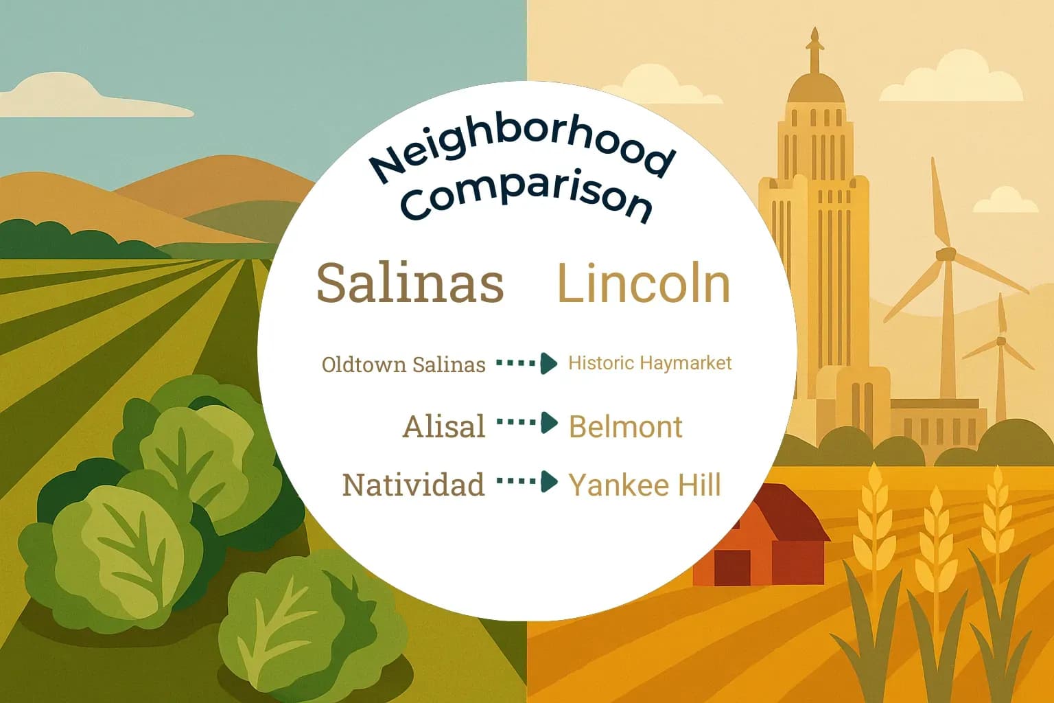 Salinas vs Lincoln Neighborhood Comparison