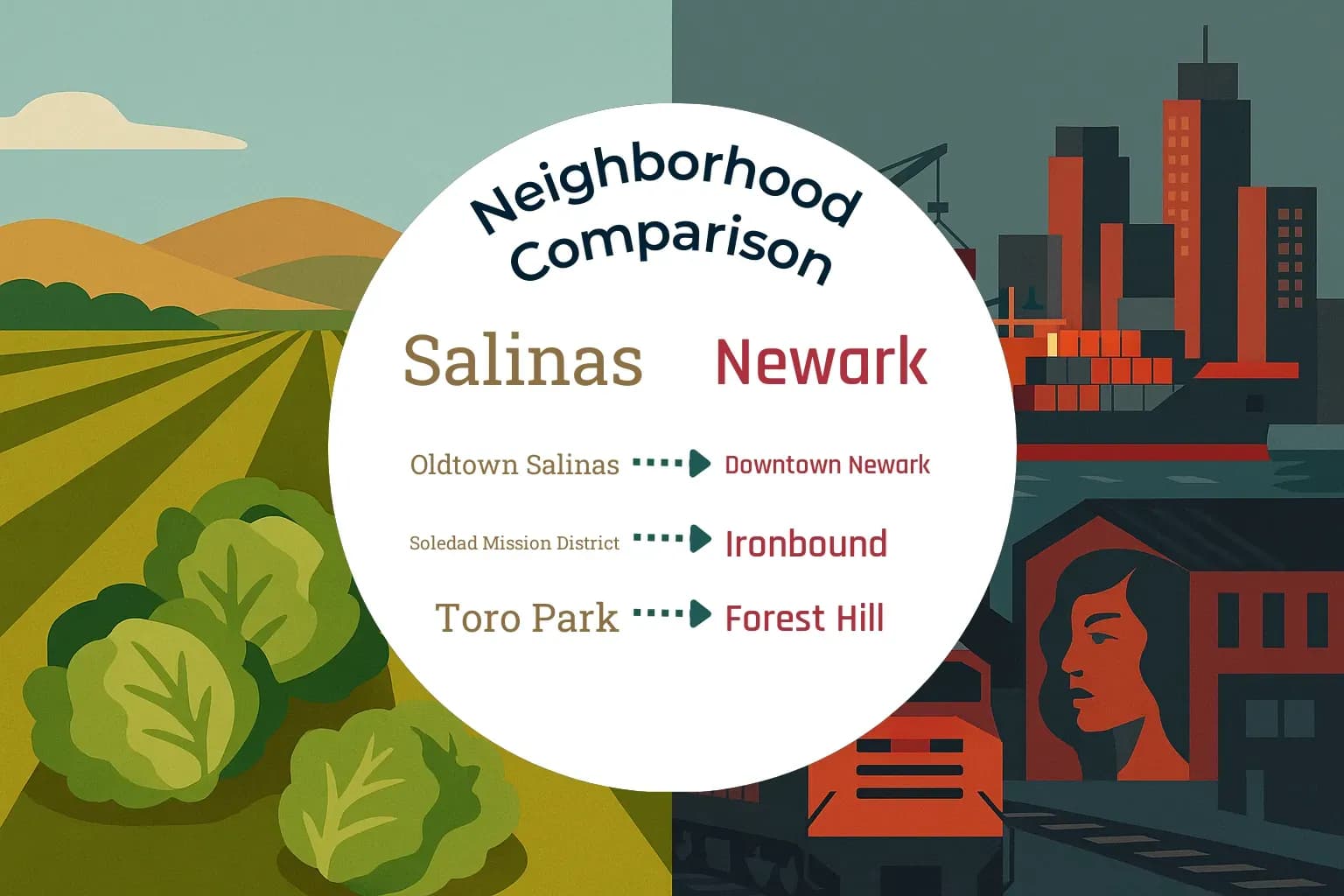 Salinas vs Newark Neighborhood Comparison
