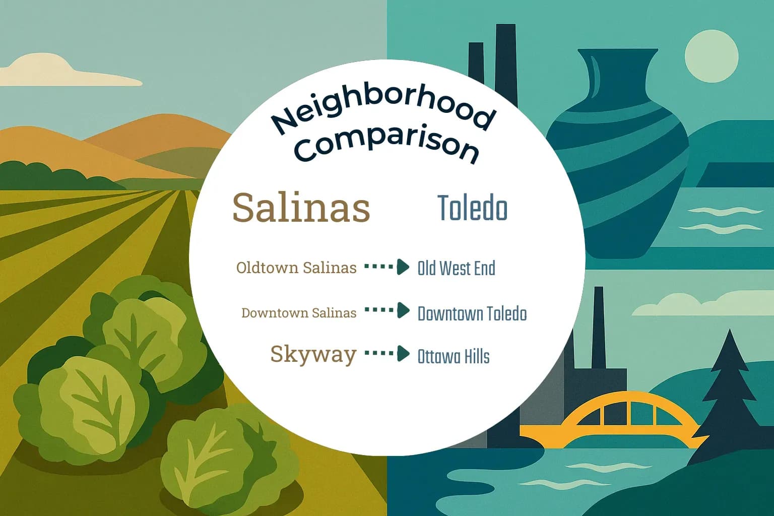 Salinas vs Toledo Neighborhood Comparison