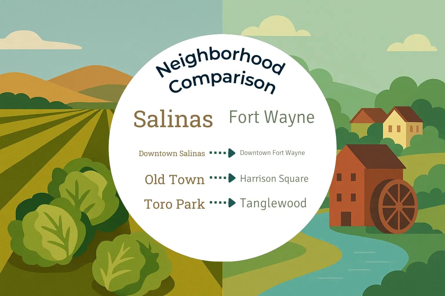 Salinas vs Fort Wayne Neighborhood Comparison