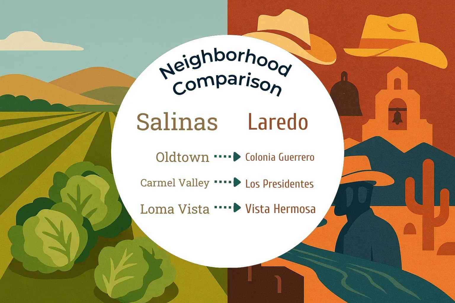 Salinas vs Laredo Neighborhood Comparison