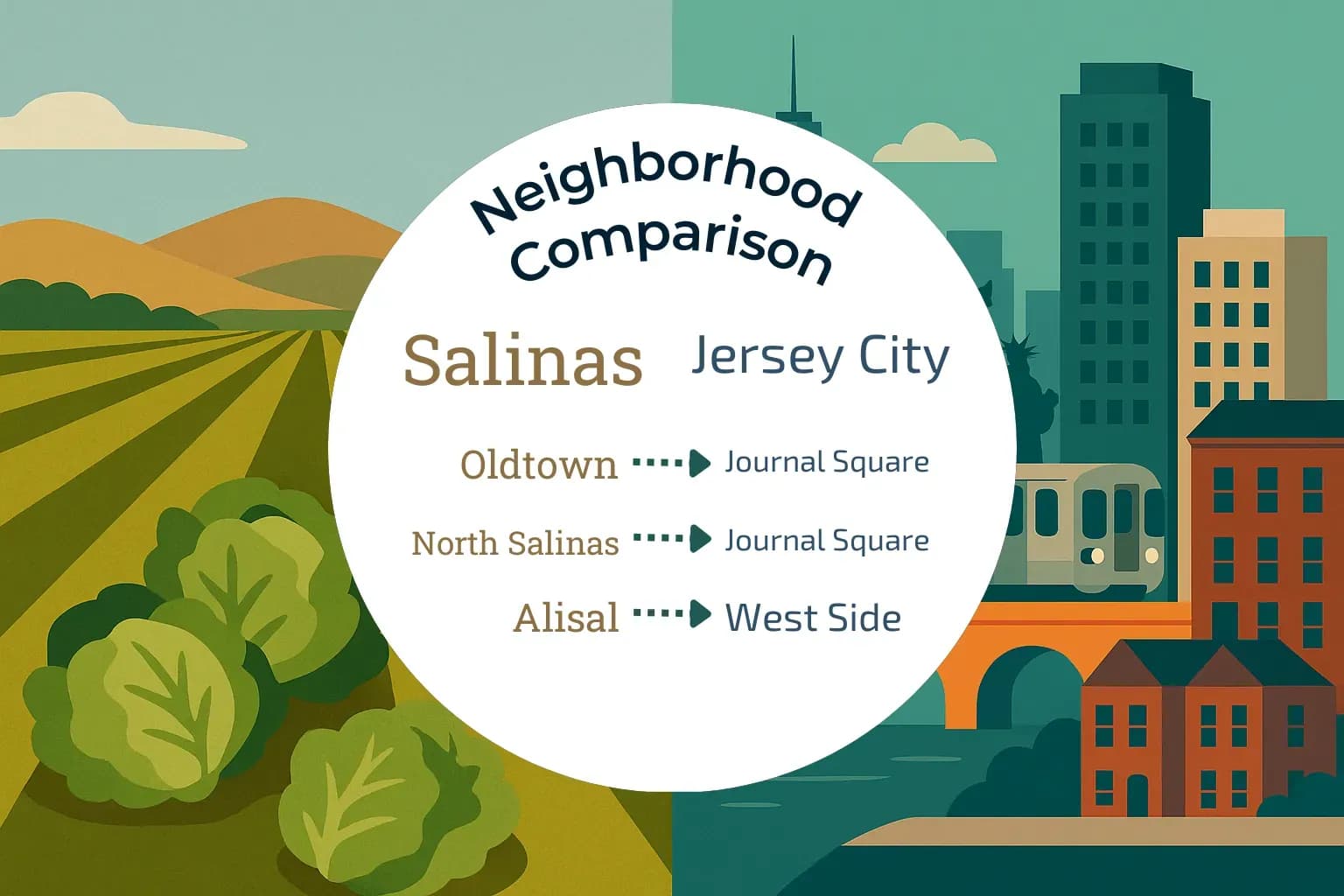 Salinas vs Jersey City Neighborhood Comparison