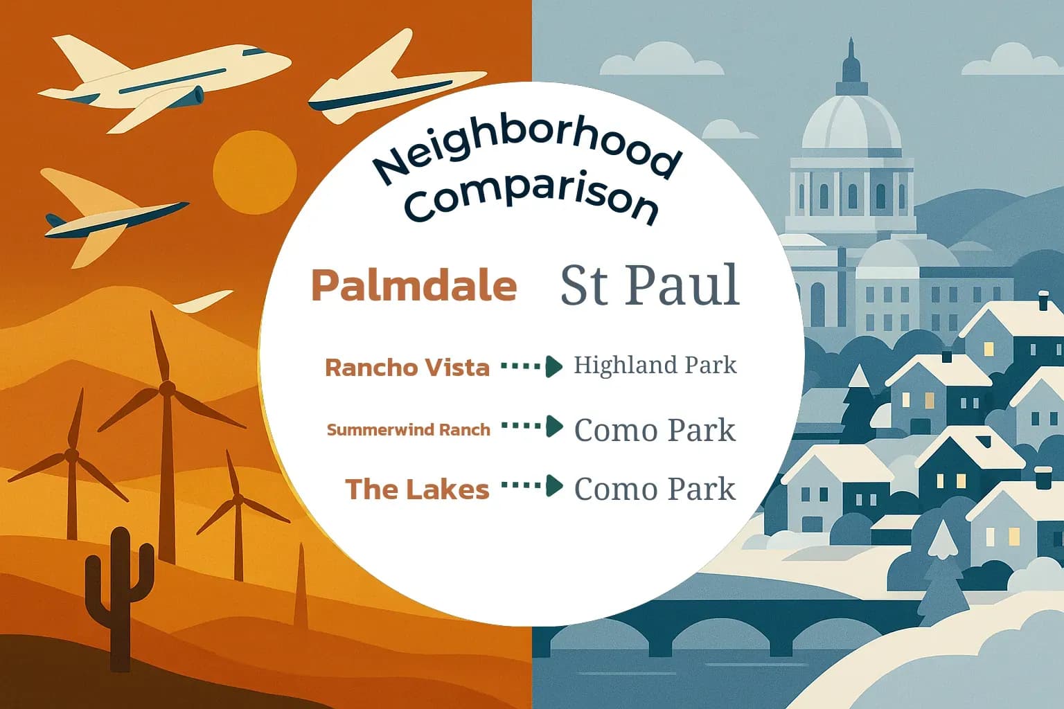 Palmdale vs St. Paul Neighborhood Comparison