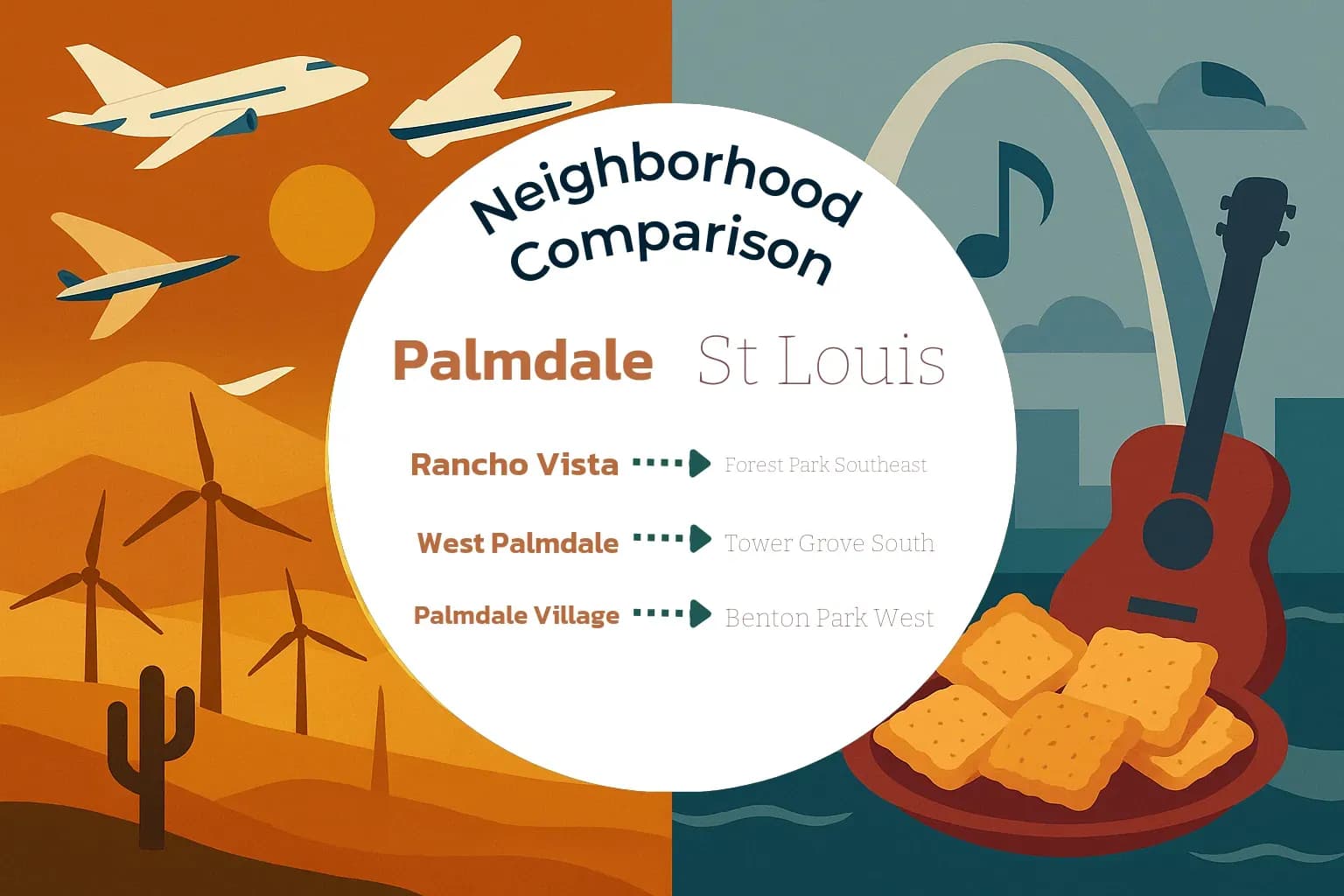 Palmdale vs St. Louis Neighborhood Comparison