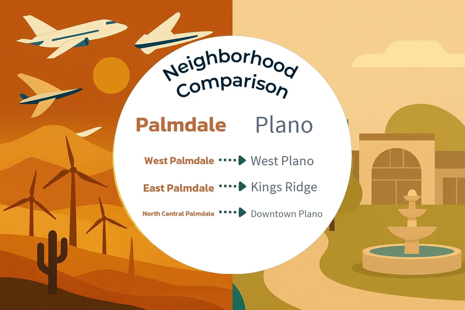 Palmdale vs Plano Neighborhood Comparison