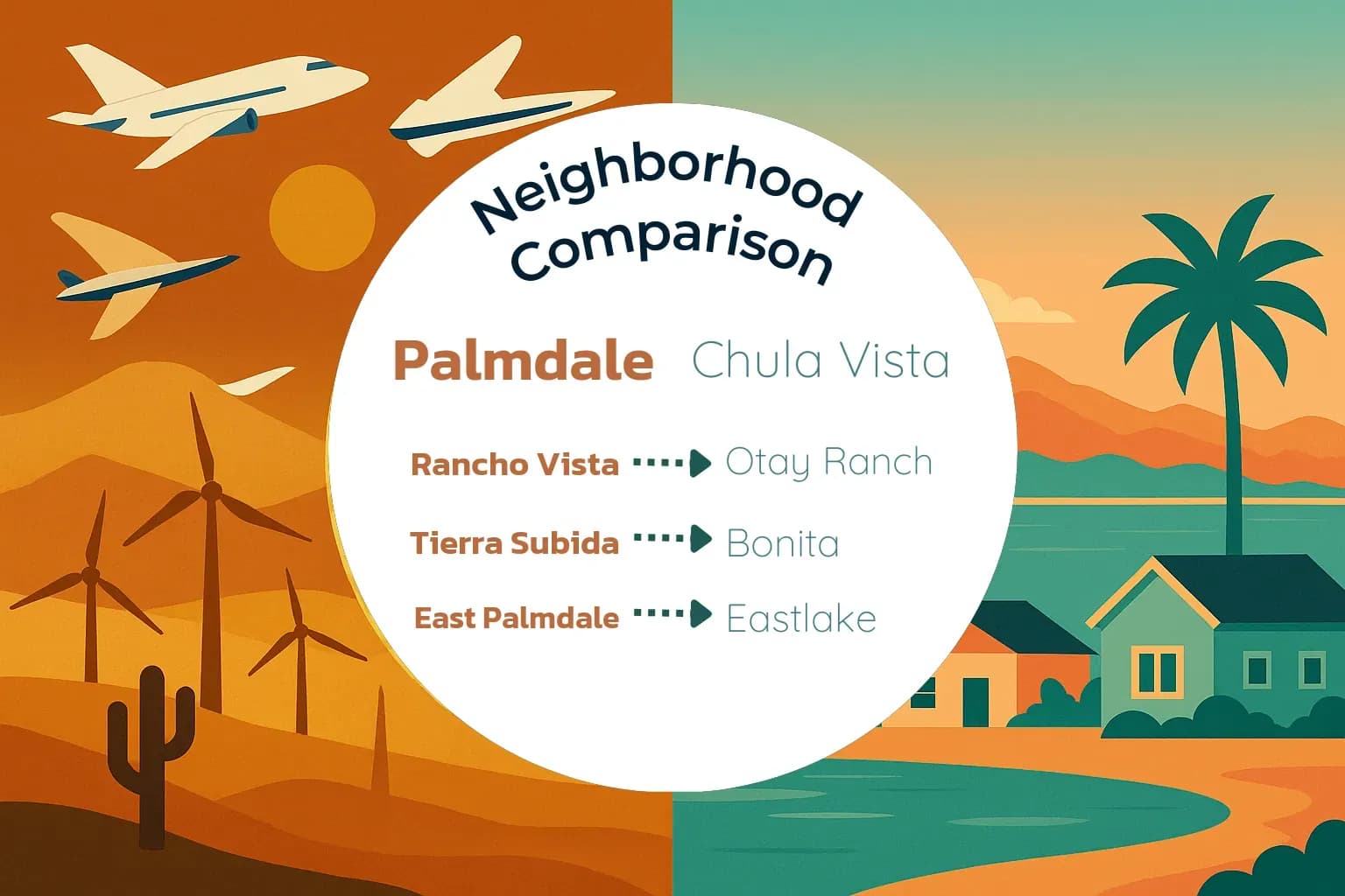 Palmdale vs Chula Vista Neighborhood Comparison