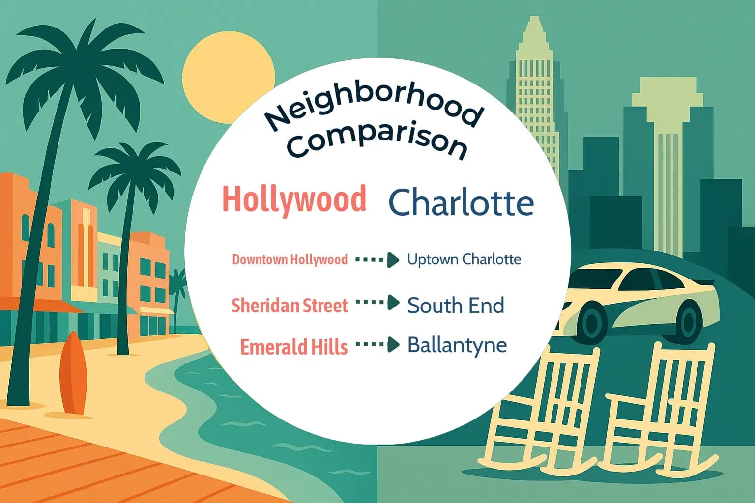 Hollywood vs Charlotte Neighborhood Comparison