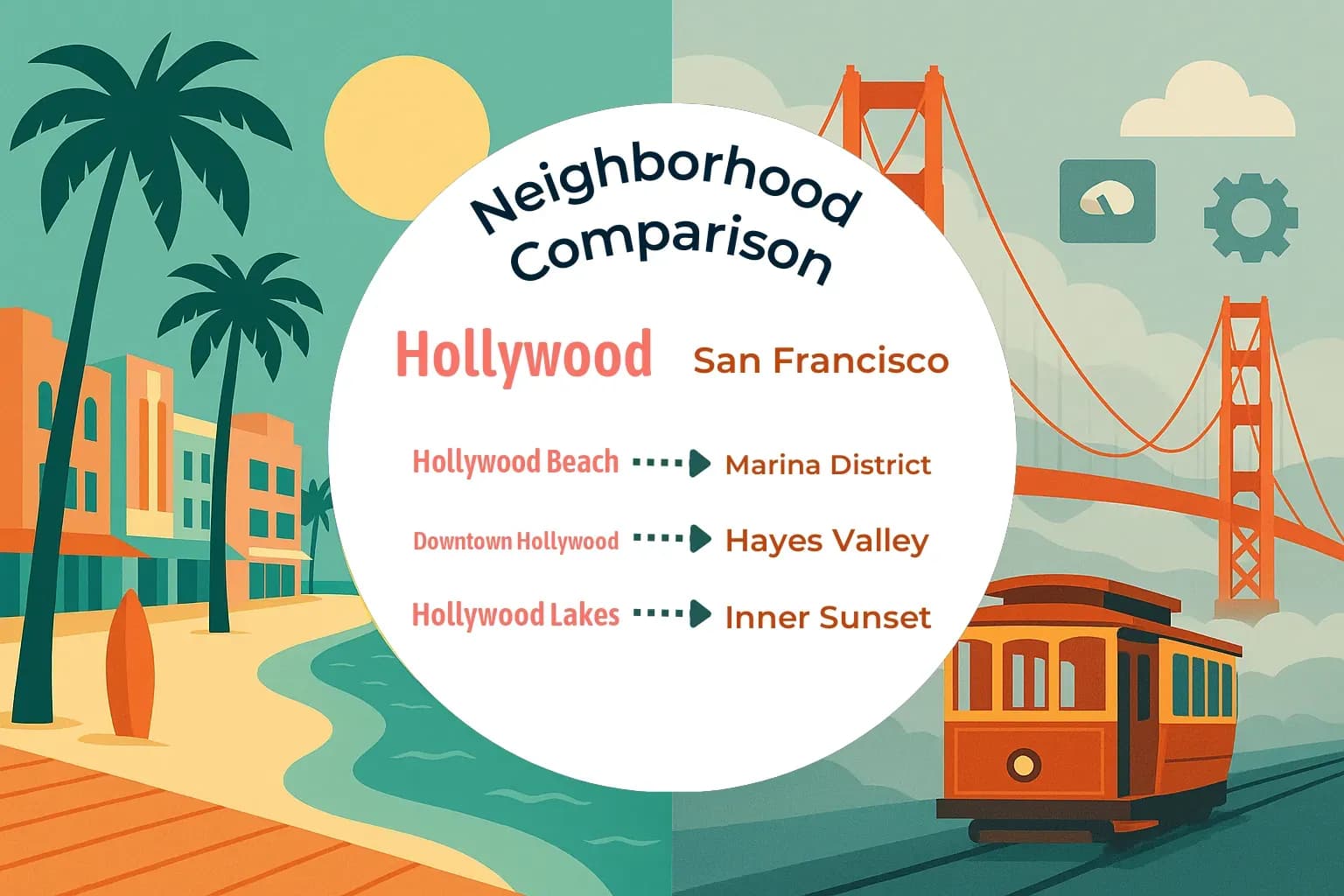Hollywood vs San Francisco Neighborhood Comparison