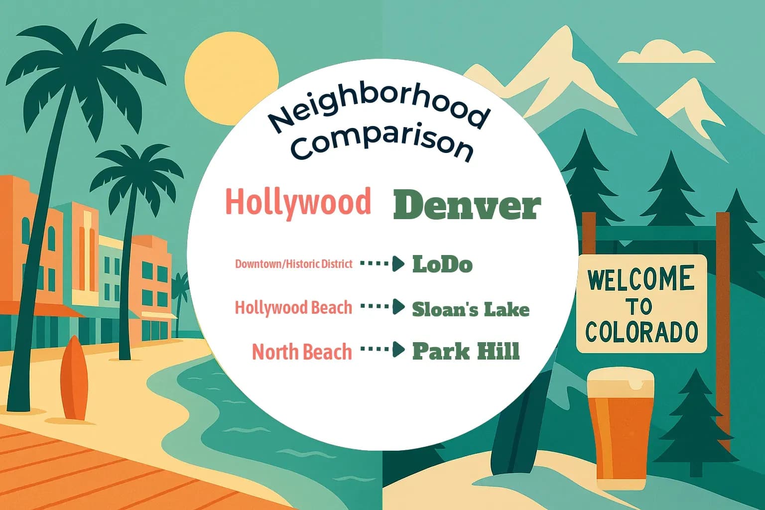 Hollywood vs Denver Neighborhood Comparison