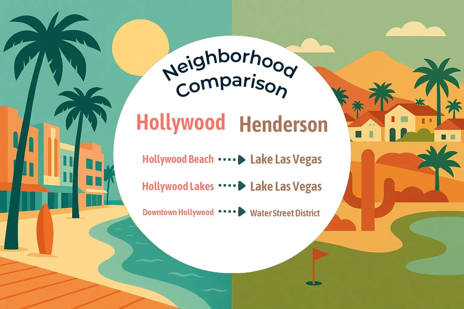 Hollywood vs Henderson Neighborhood Comparison