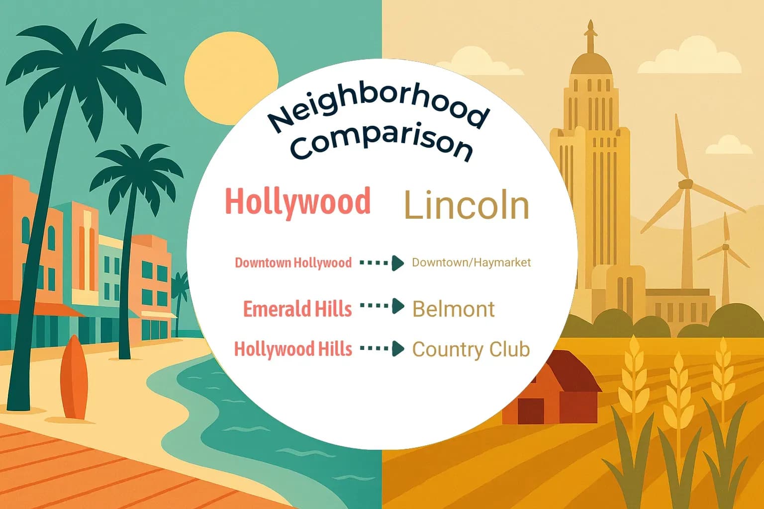 Hollywood vs Lincoln Neighborhood Comparison