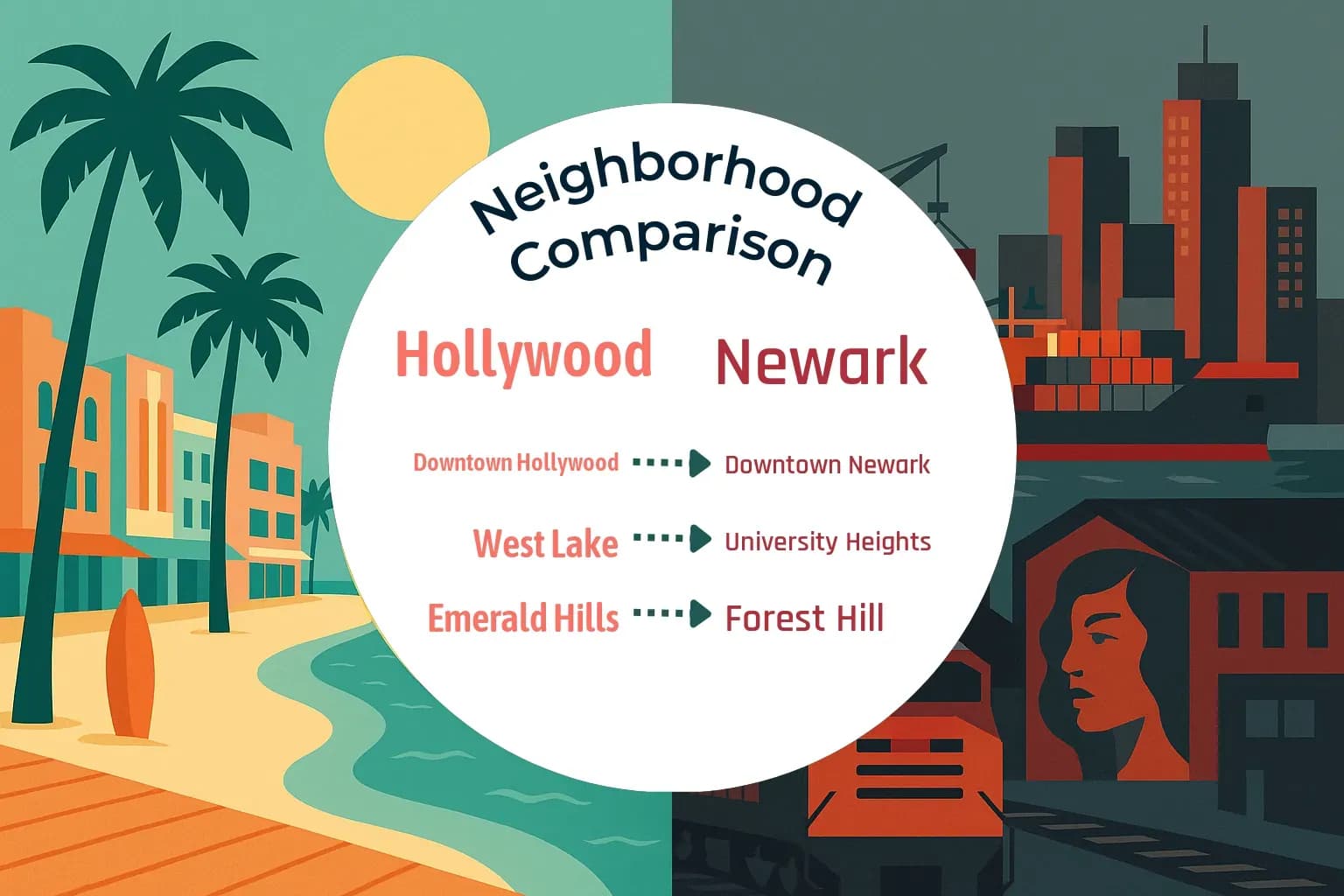 Hollywood vs Newark Neighborhood Comparison
