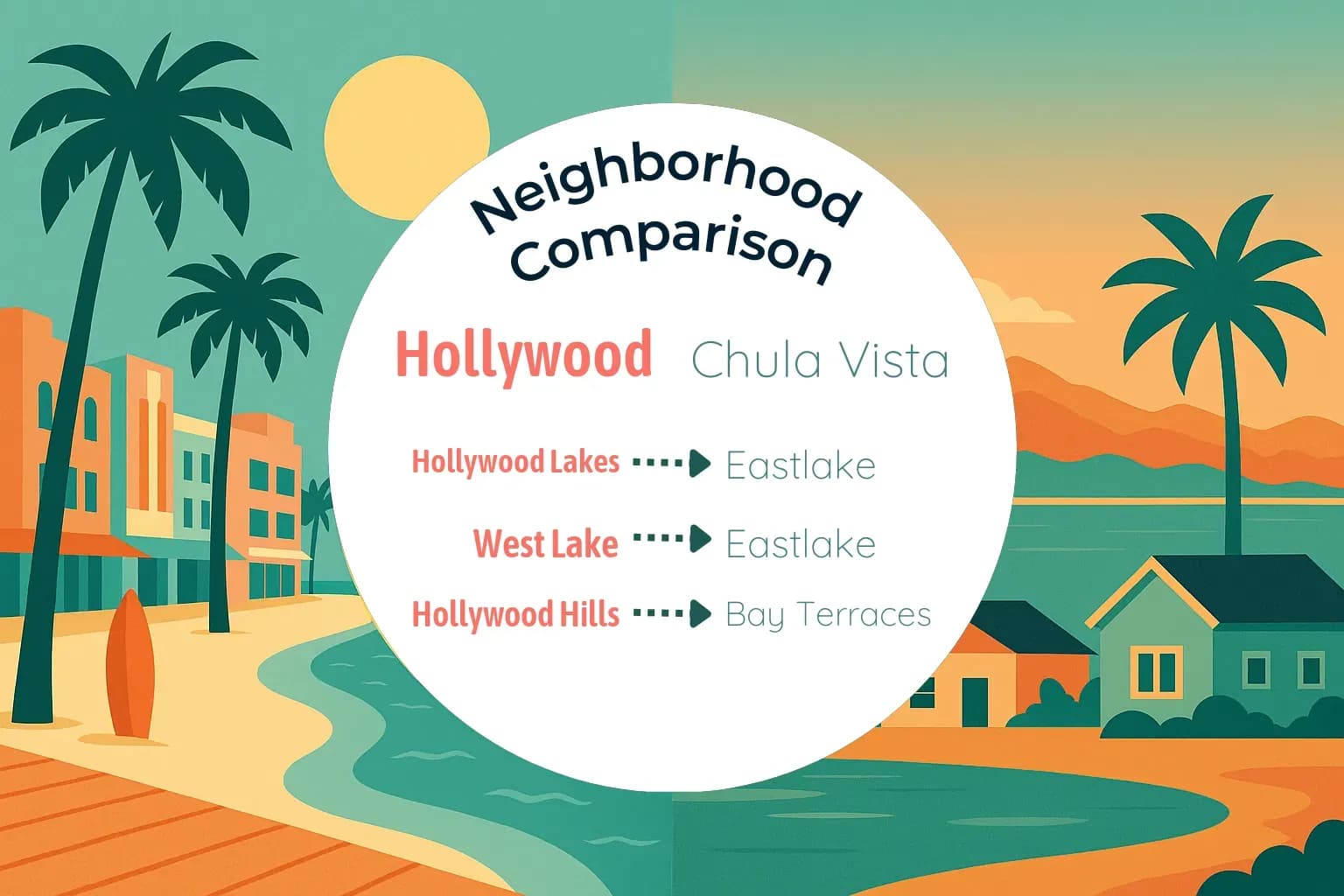 Hollywood vs Chula Vista Neighborhood Comparison