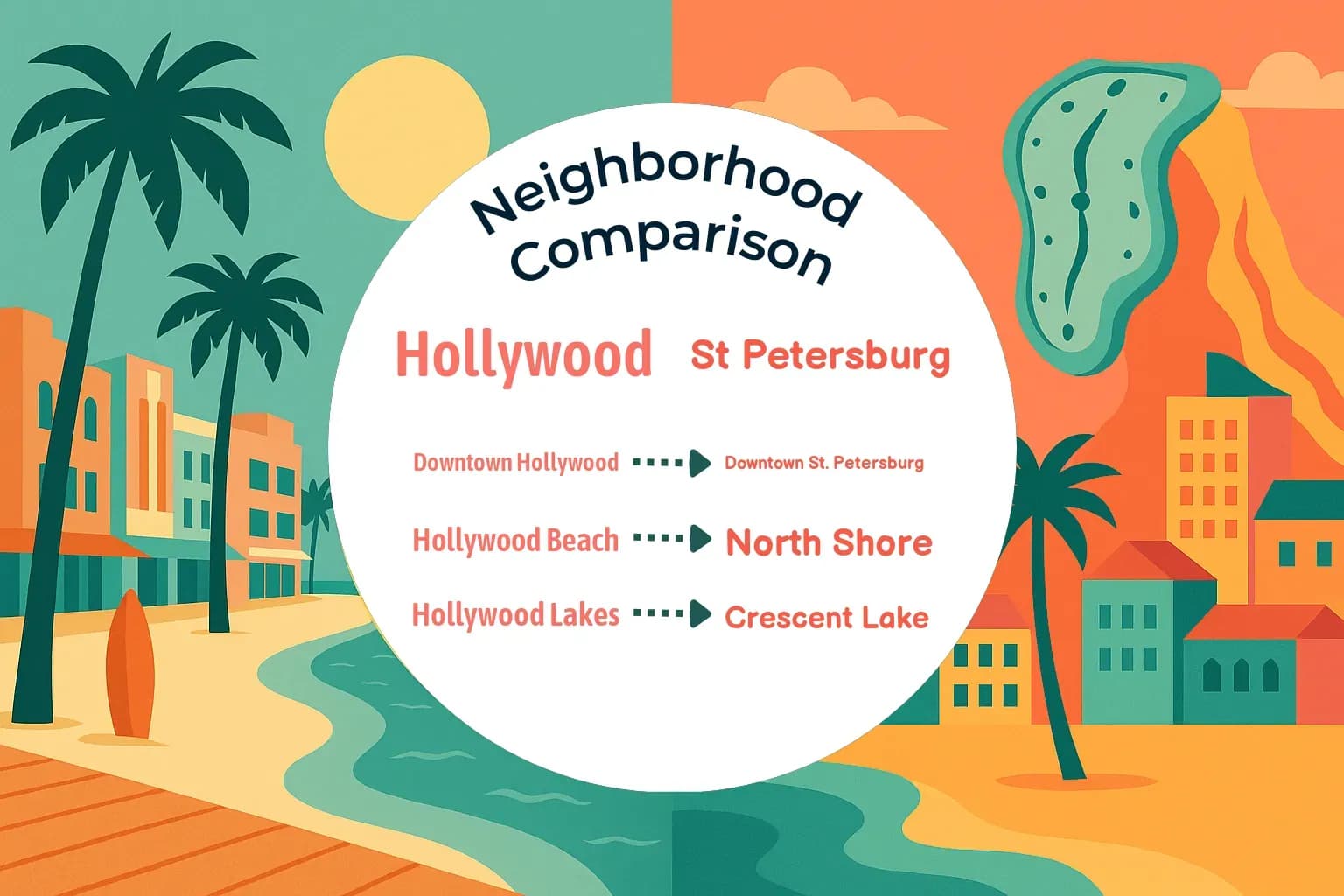 Hollywood vs St. Petersburg Neighborhood Comparison