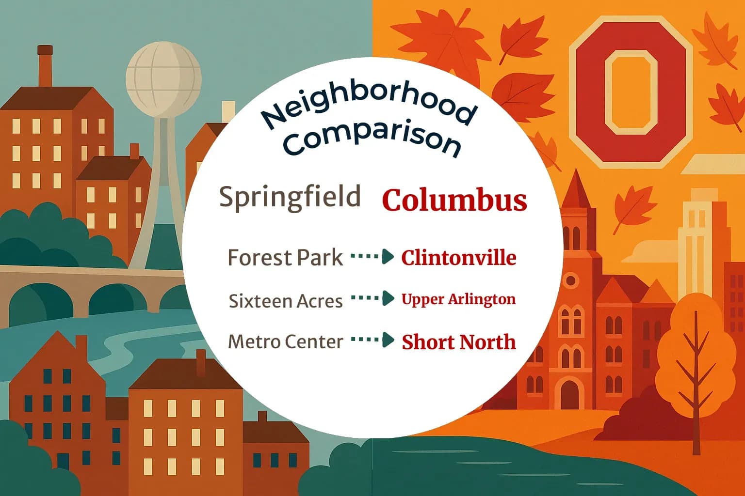 Springfield vs Columbus Neighborhood Comparison