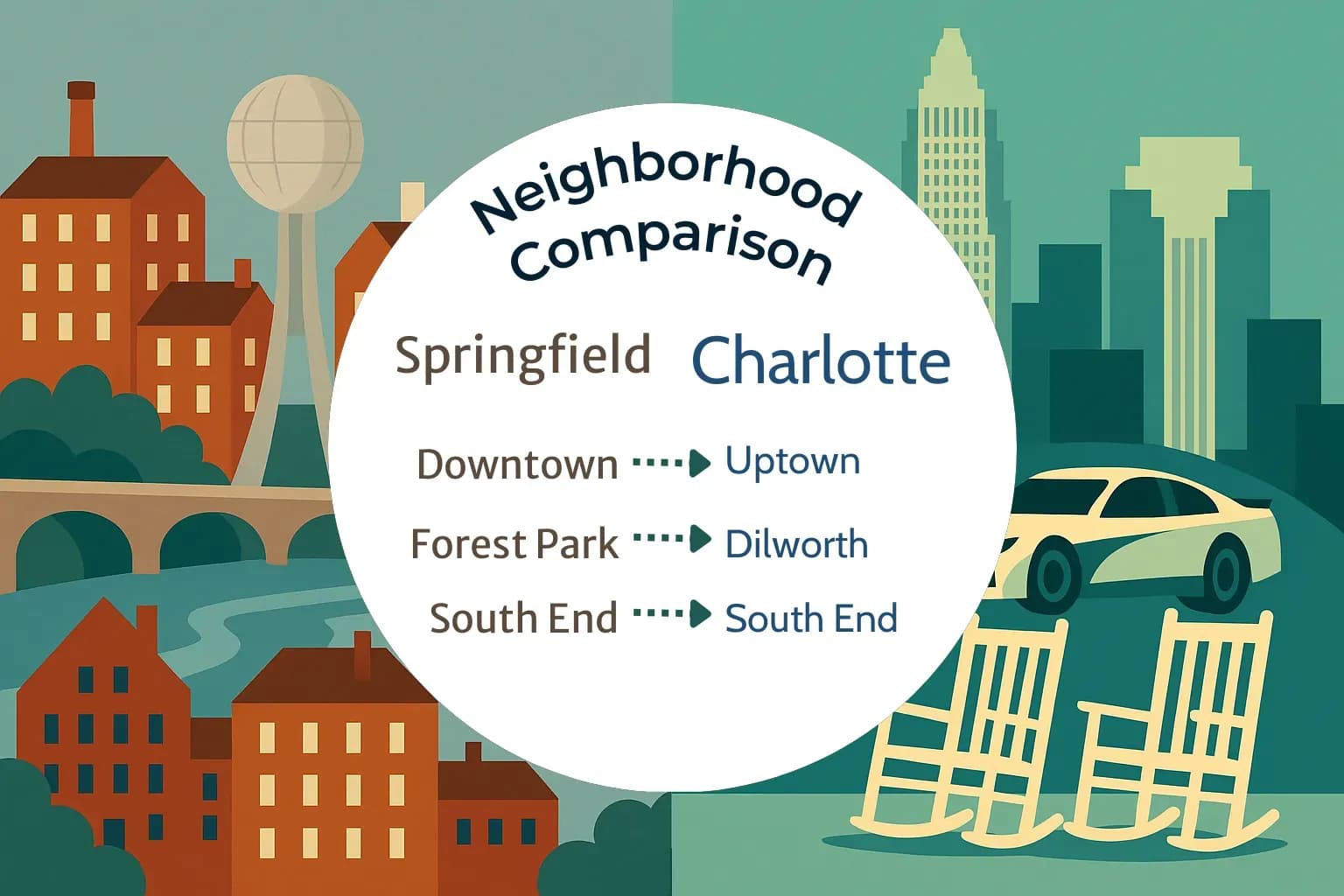 Springfield vs Charlotte Neighborhood Comparison