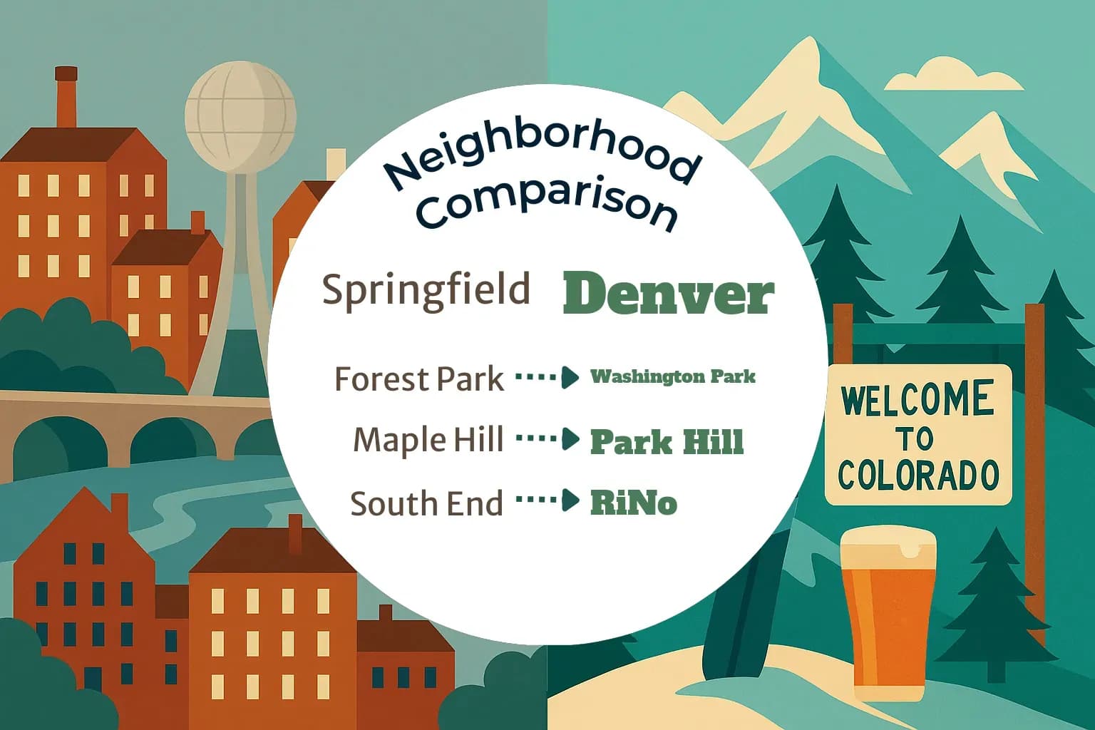 Springfield vs Denver Neighborhood Comparison