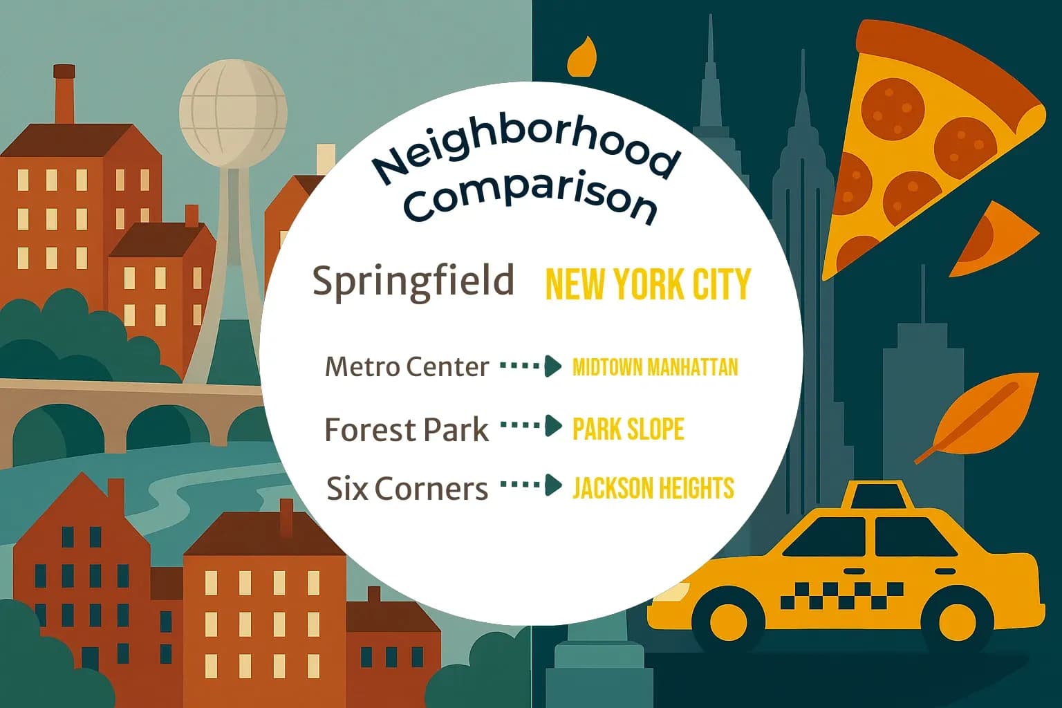 Springfield vs New York City Neighborhood Comparison