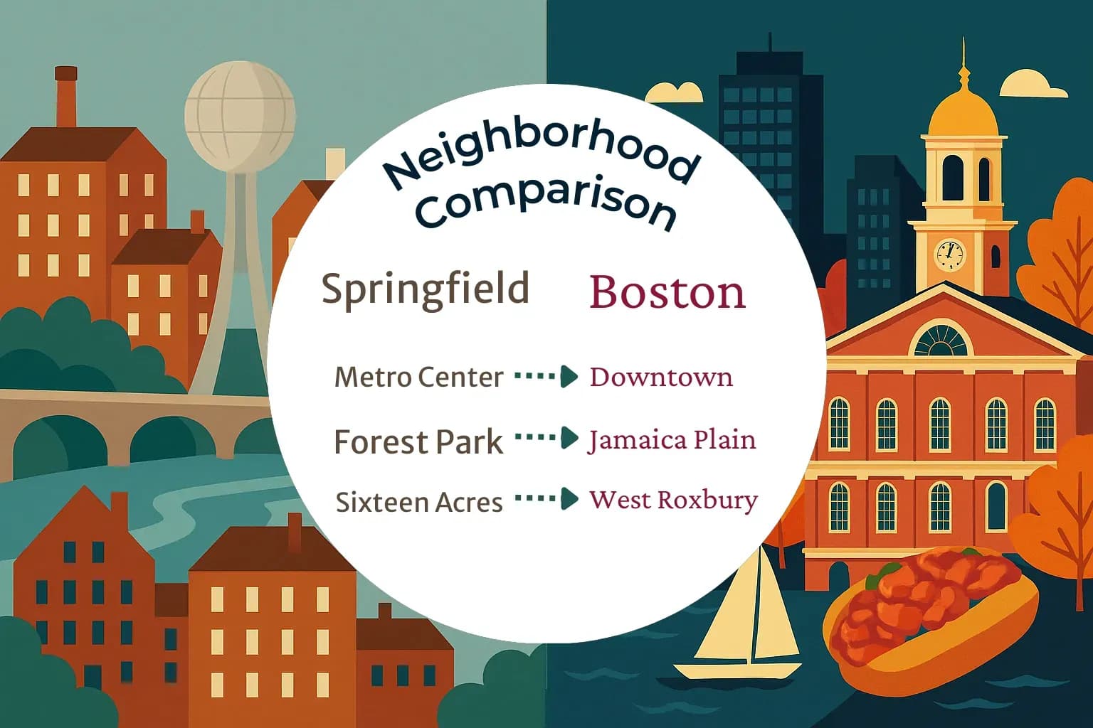 Springfield vs Boston Neighborhood Comparison