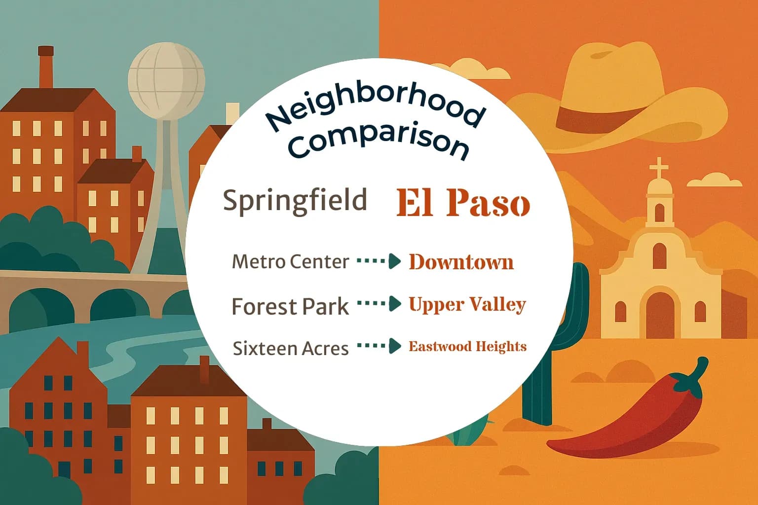 Springfield vs El Paso Neighborhood Comparison