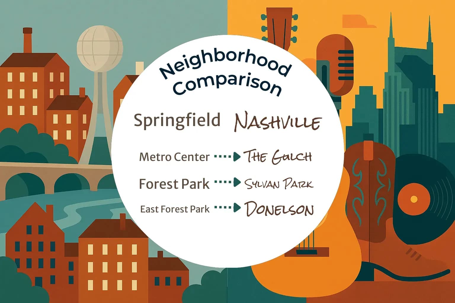 Springfield vs Nashville Neighborhood Comparison