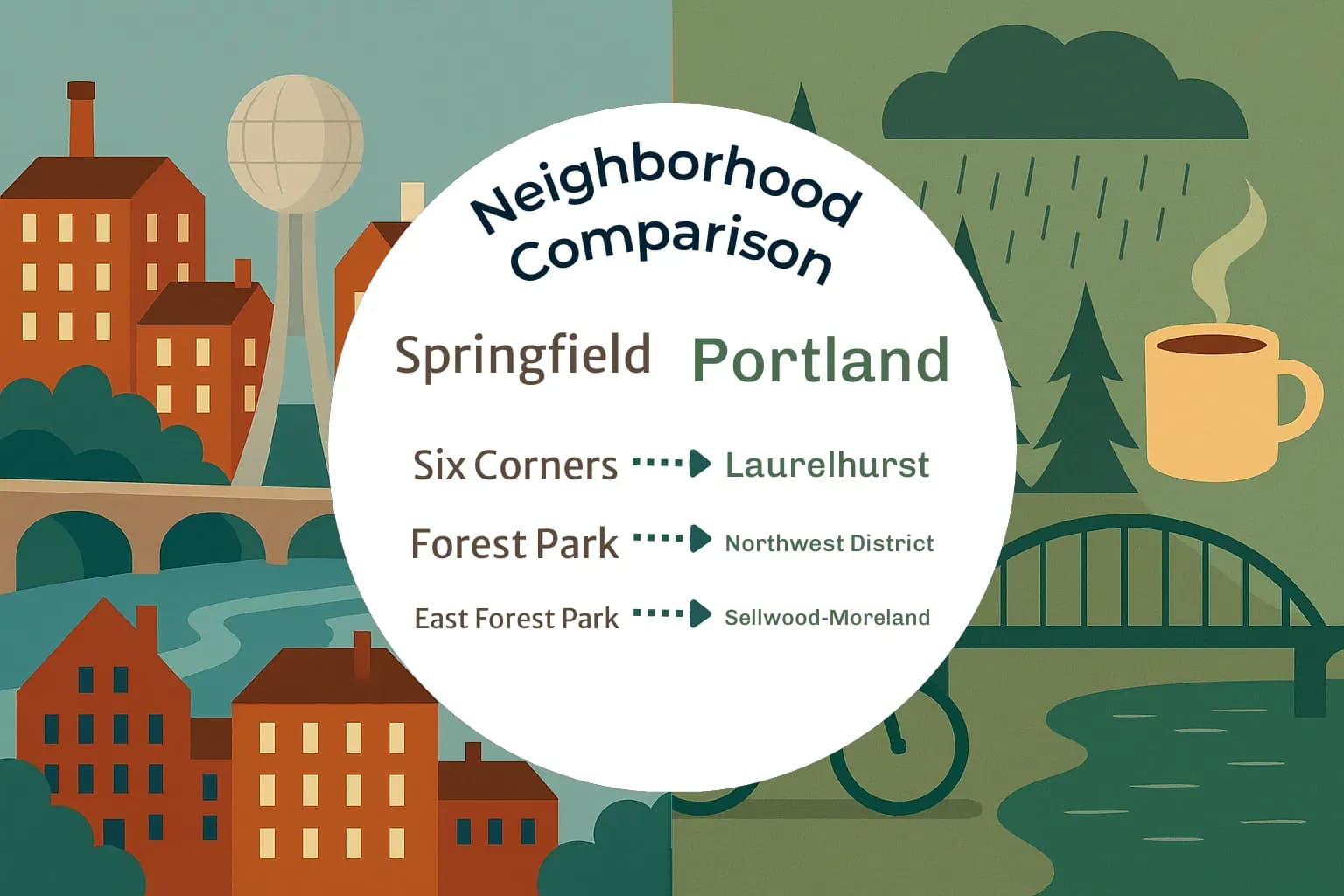 Springfield vs Portland Neighborhood Comparison